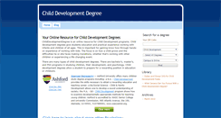 Desktop Screenshot of childdevelopmentdegree.org